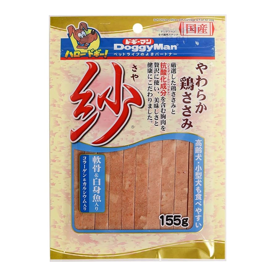 Amazon.co.jp: ドギーマン 紗軟骨&白身魚入り 155g : ペット用品
