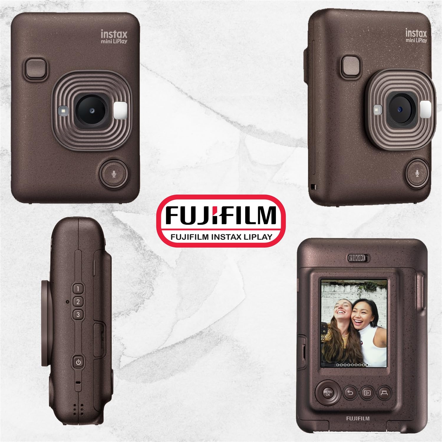 FUJIFILM instax mini LiPlay ブラック Amazon.com : Fujifilm Instax Mini LiPlay Instant Camera | Bronze