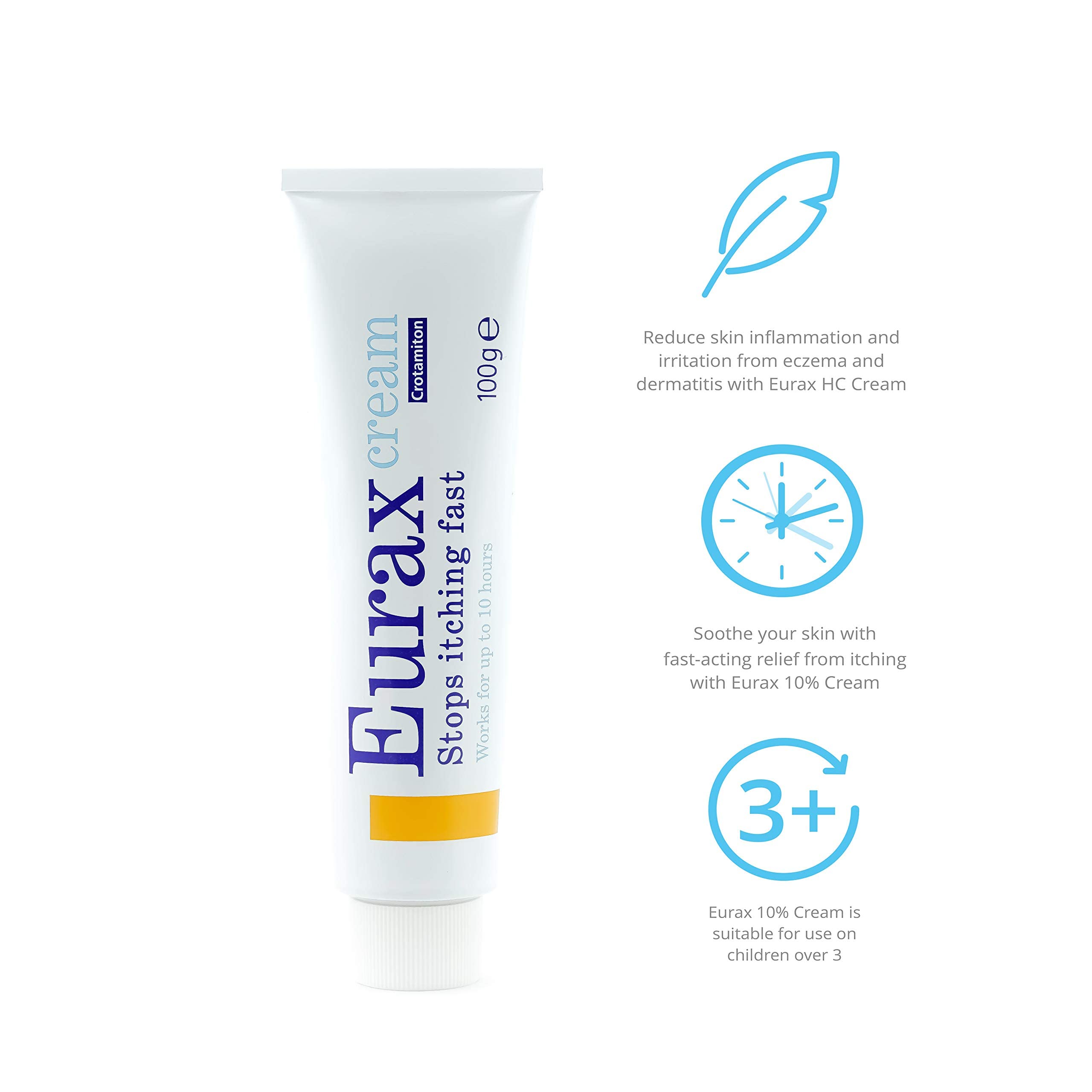 Eurax Itch Relief Cream 100g, Helps Stop Itching Fast, Lasts UpTo 8h
