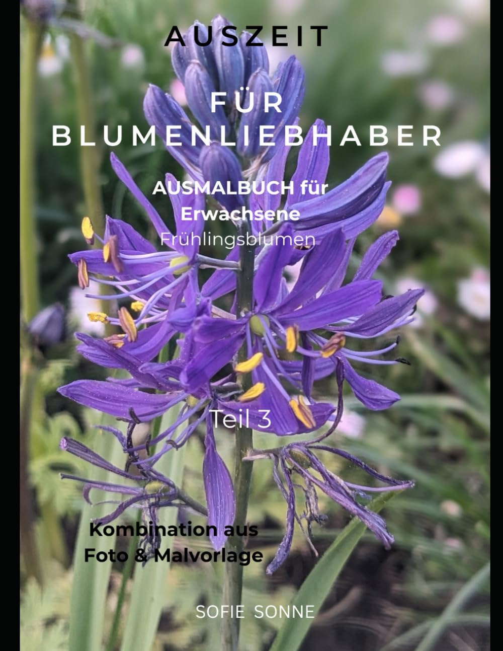 Auszeit für Blumenliebhaber: Ausmalbuch Frühlingsblumen Teil 3