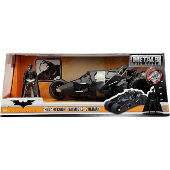Batman Dark Knight Metals 1/24 Scale Diecast Vehicle Tumbler, Batmobile &amp; Batman/DC Comics Batman The Dark Knight 2017 Metals