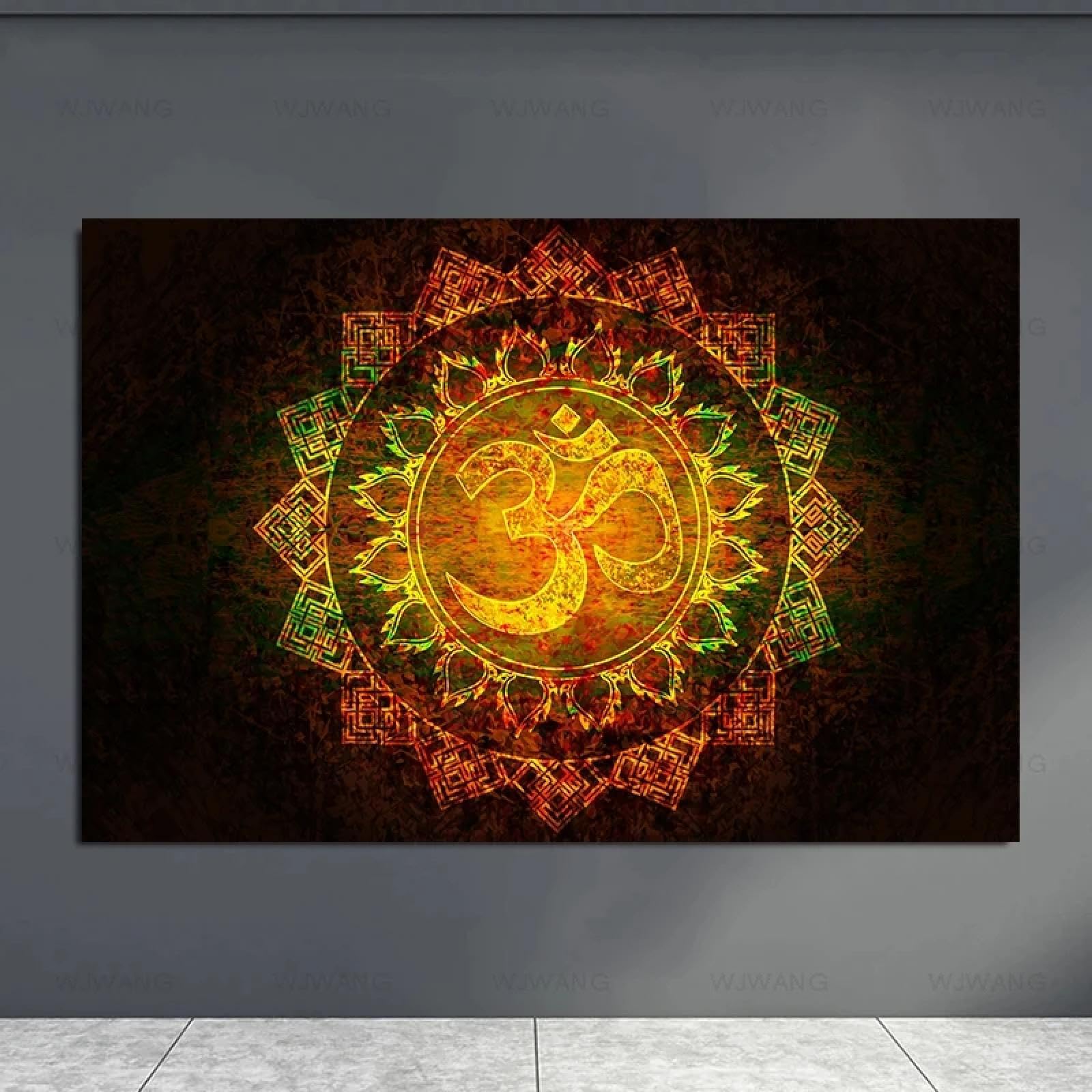 BMGKYAGL Plakat wydruki na płótnie bogowie Kryszna obrazy na płótnie na ścianie hinduizm mural obraz do salonu dekoracja 90 x 180 cm bez ramy
