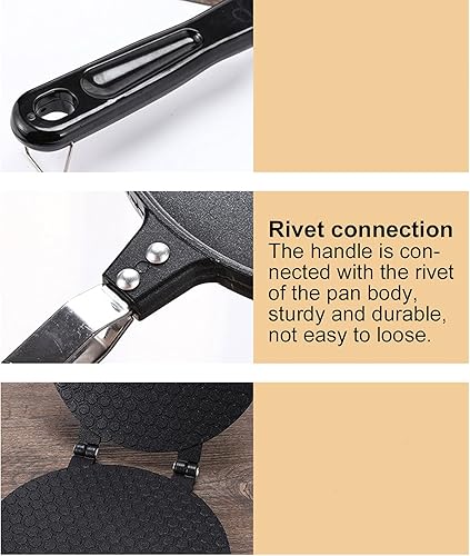 Miniatura 7 de Fdit Máquina para hacer gofres, molde para hornear rollos de huevos, sartén para hornear con cono de gofres, máquina de tortilla crujiente para