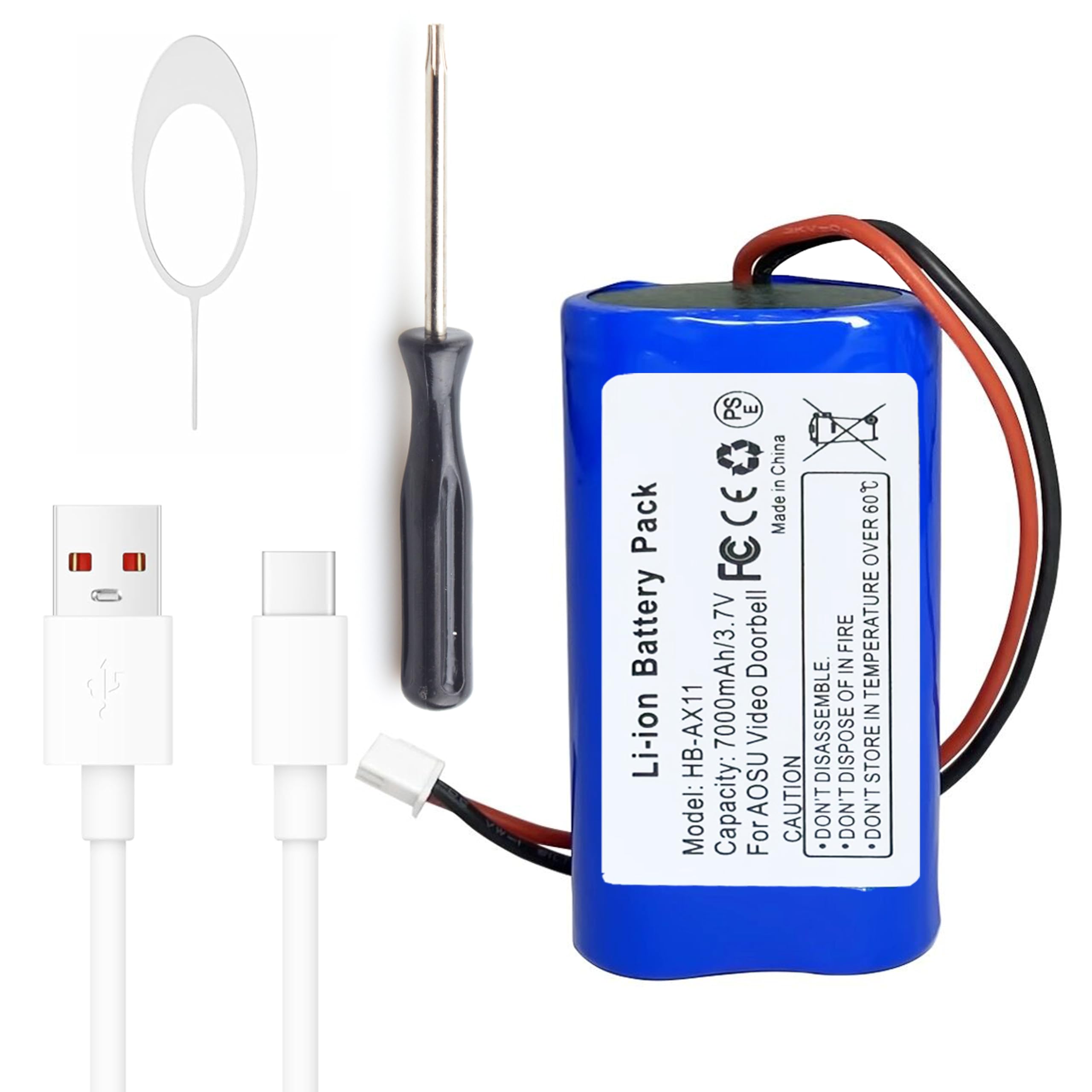 Amazon.com: Emaks Upgraded 7000mAh Rechargeable Battery for AOSU