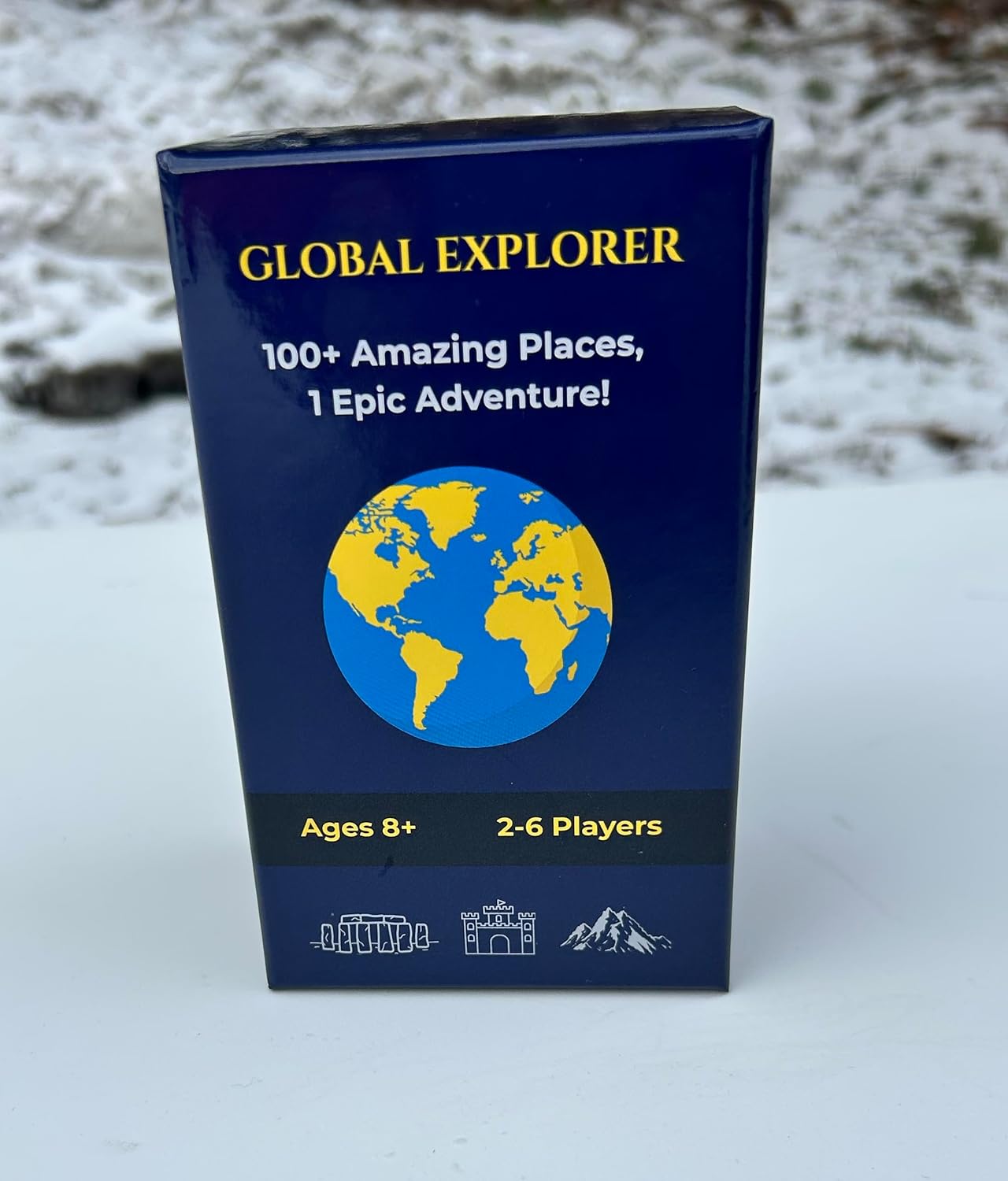 Global Explorer – Family Travel Card Game (Ages 8+) | 100+ Countries, Fun Facts & Fast Play | 2–6 Players, 15–25 Min | Educational Geography & History Game for Family Night, Road Trips & Gifts