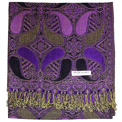 Falari Women's Woven Pashmina Shawl Wrap Scarf 80" x 27"2