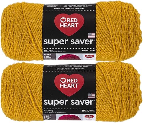 Compra a granel: Red Heart Super Saver - Paquete económico de 2 madejas de estambre