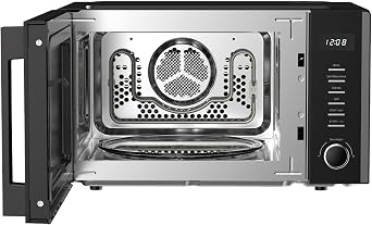 Rediffusion 30L Digital Combination Microwave, 900W Microwave,1200W Grill & 2200W Convection, Grill Rack, Defrost, Stainless Steel Cavity, 5 Power Levels, 8 Auto Menus, Freestanding, Black - REDCMW30B