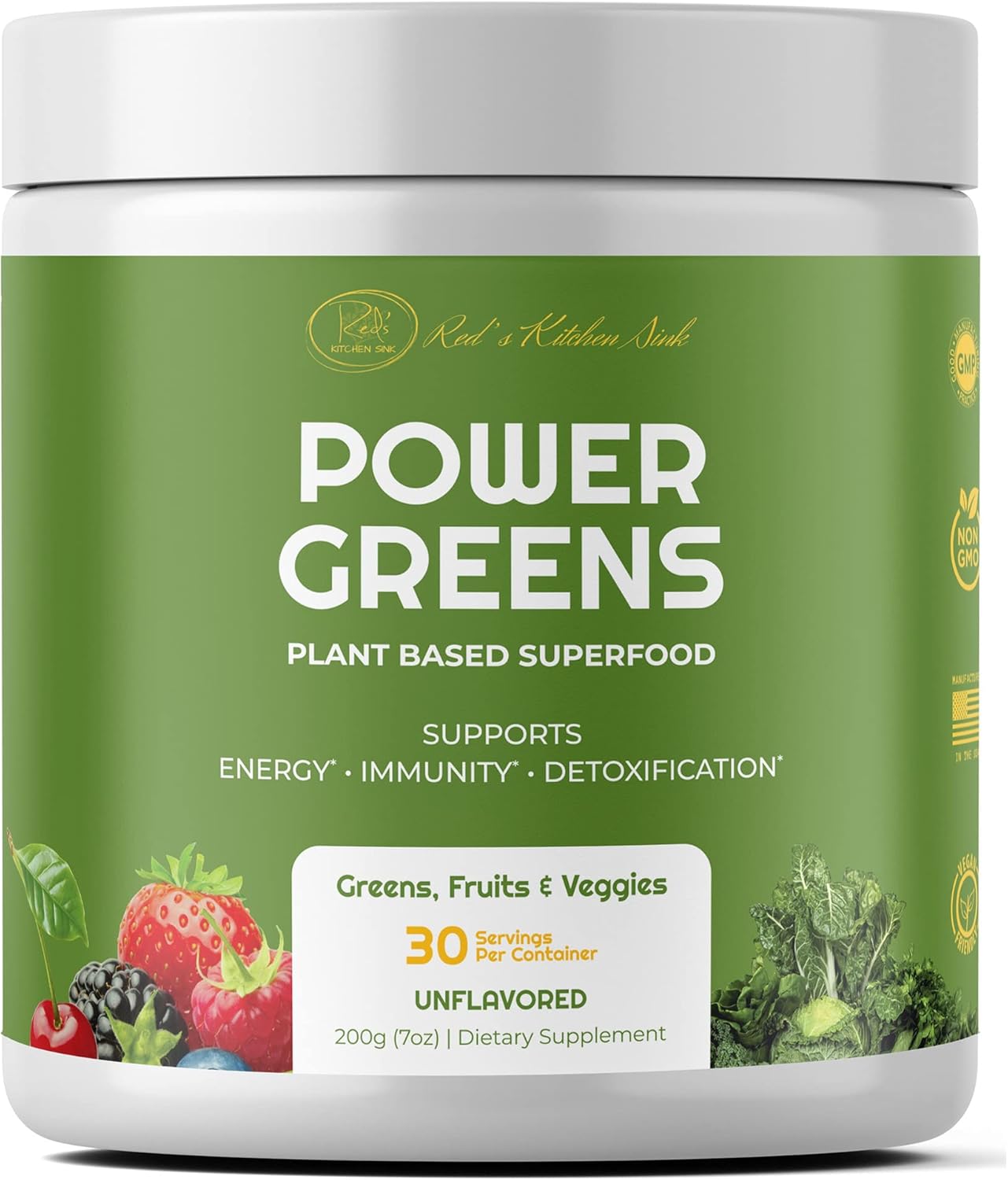 Red's Kitchen Sink Power Greens Powder Daily Greens