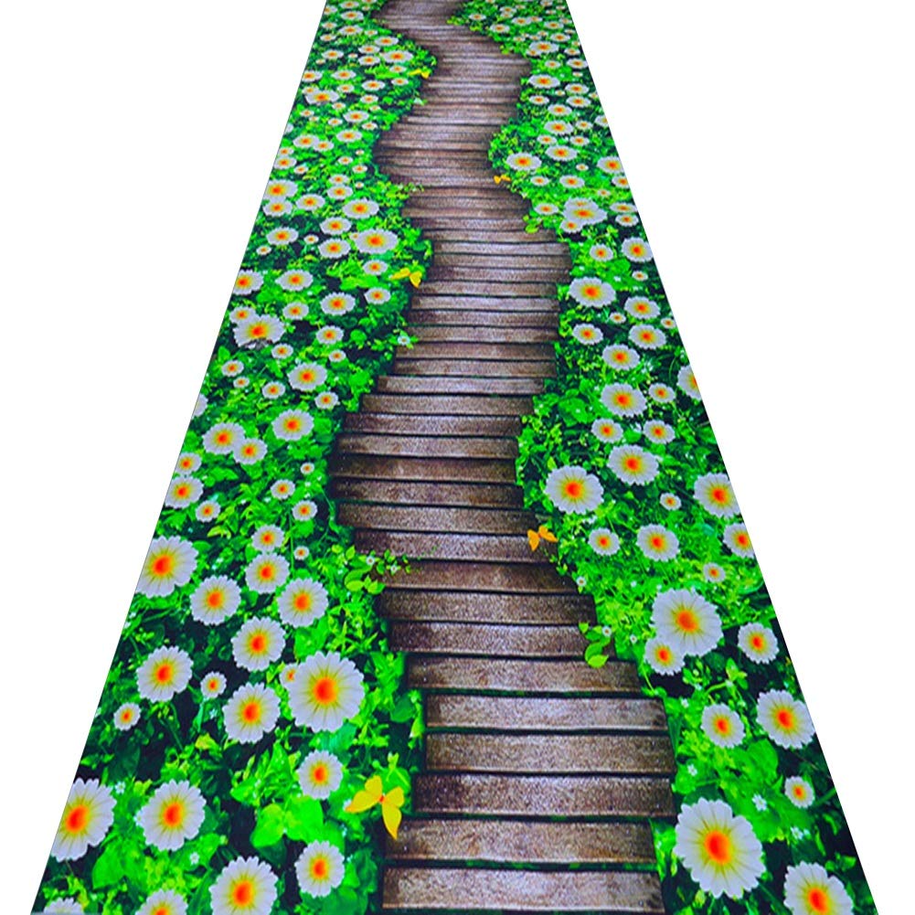 Alfombras de pasillo entrada hogar felpudo 3D pastoral para pasillos vivos