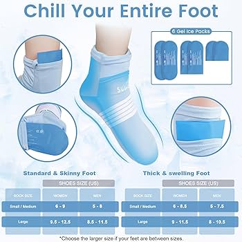 Amazon.com: Suzzipad Cold Therapy Socks and Hand Ice Pack, Cooling