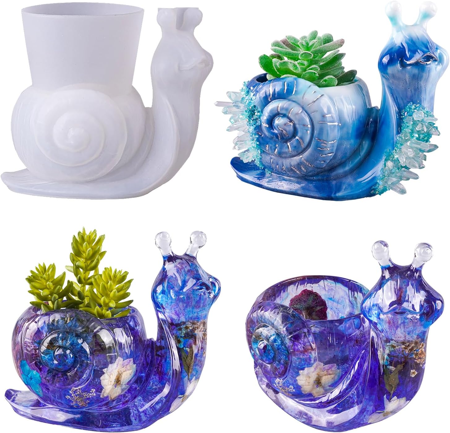 LET'S RESIN Resin Molds Silicone, 2 Pcs Animal Epoxy Resin Molds With Realistic Frog And Lizard Shapes, 3D Lifelike Silicone Molds For Epoxy Resina, Wall Desktop, Cabinets Decor - View #7