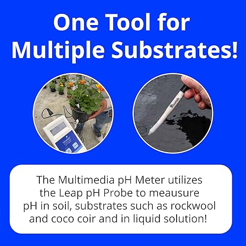 Miniatura 7 de Bluelab METMULTI Medidor de PH Multimedia  Medidor de PH Hidropónico Digital Portátil de Nutrientes y Suelo para Medición de Niveles de PH en