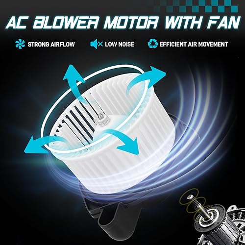 Miniatura 6 de IRONTEK 700237 Motor de ventilador delantero HVAC con jaula de ventilador para Ford Expedition 2009-2017, 2009-2014 para Ford F-150, 2009-2017 para