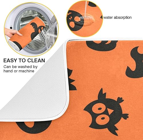 Miniatura 2 de Halloween Symbols Dish Drying Mat Kitchen Counter Mat Dish Drainer Board Tapete Para Cocina 16'' x 18''