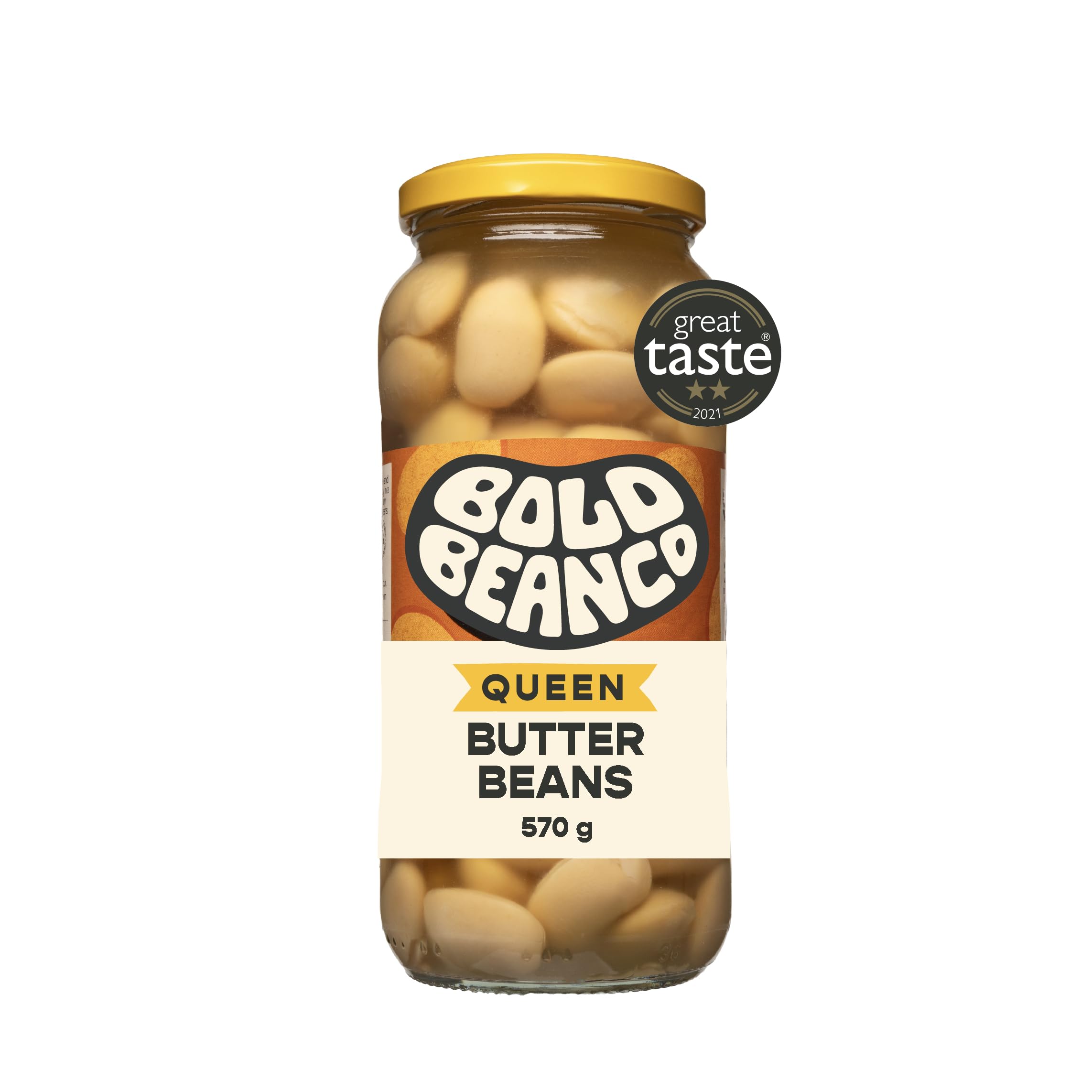 Bold Bean Queen Butter Beans 570g – High Protein & Fibre – Ready to Eat – Vegan, Gluten Free Pantry Staple