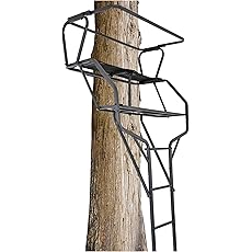 Guide Gear 16.5' 2-Man Ladder Tree Stand for Hunting Elevated Climbing Seat Hunting Gear Equipment Accessories Camo