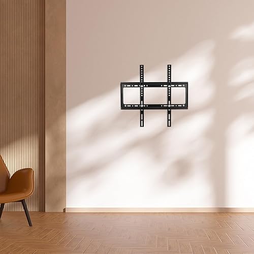 Miniatura 6 de DOITOOL Fixed Tv Wall Mount Bracket Low Profile Space Saving Tv Holder Kit for Screens with Screws Quick Installation Black