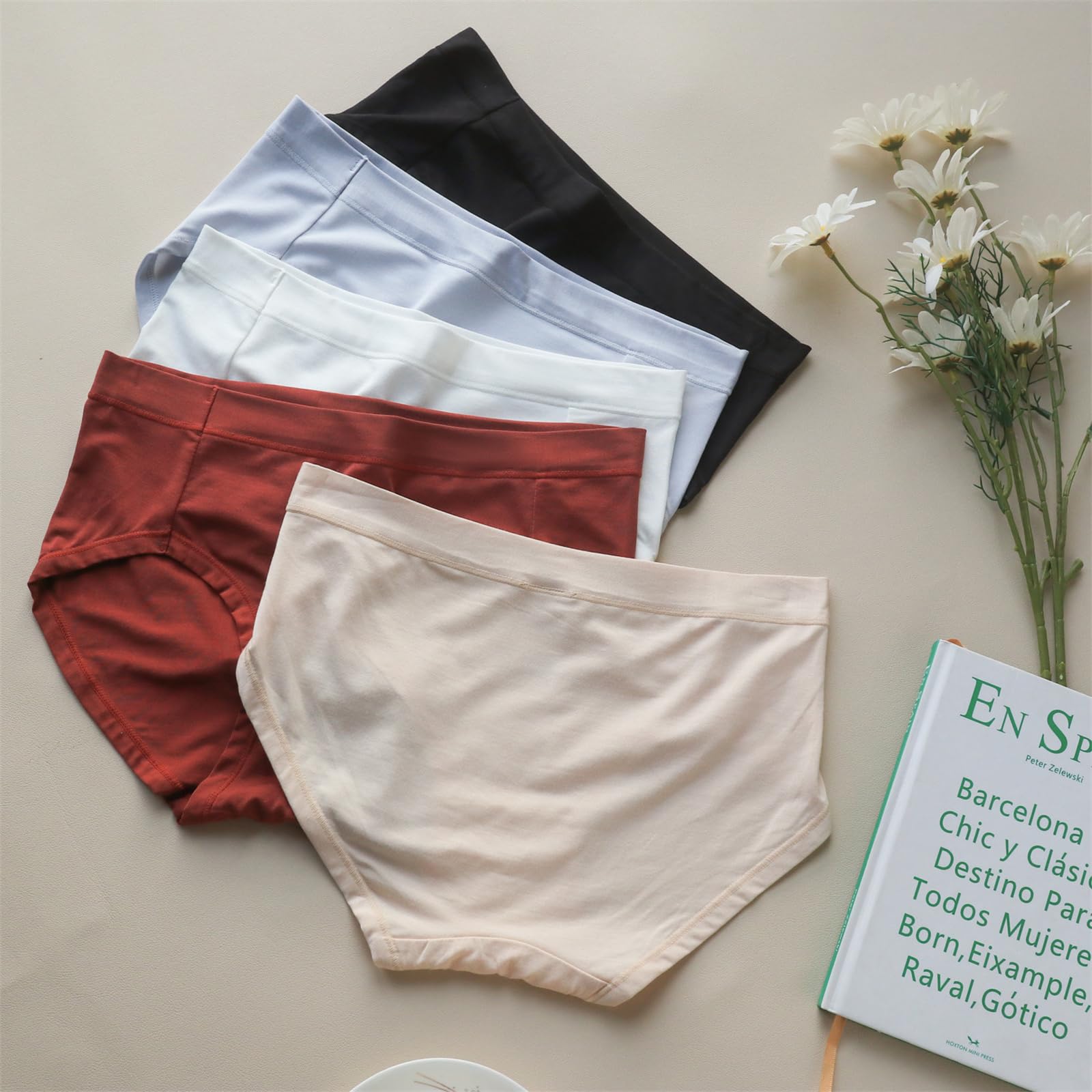Mutande Donna Cotone Mobile Superfine Modal A Vita Medio-Estate in Seta Gelso in Seta Biancheria Intima 2 Pacchetti-E-S