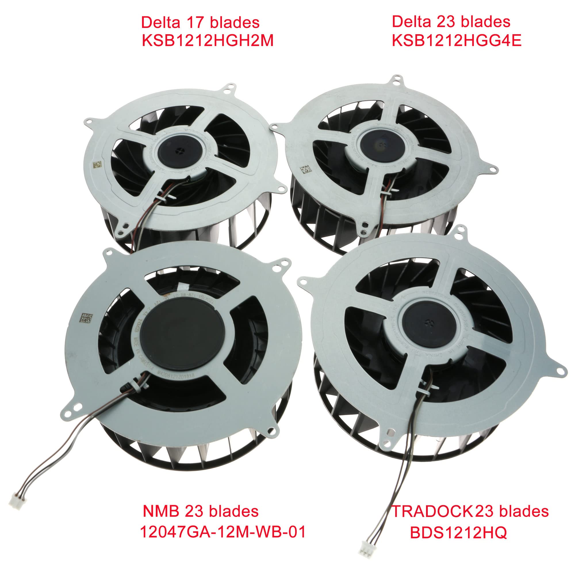 Ventilateur interne de rechange pour Sony Playstation 5 PS5 23 lames CFI-1016A CFI-1016B CFI-1116A CFI-1116B CFI-1015A/B CFI-1002A/B CFI-1018A/B CFI-1115A/B CFI-1115A/B CFI-1115A/B CFI-1115A/B