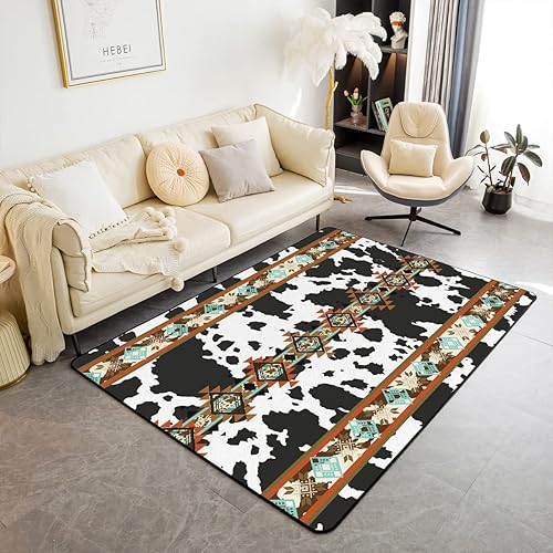 Miniatura 10 de Erosebridal Alfombra de área con bandera estadounidense de 4 x 5 pies, alfombra de Estados Unidos para niños y adolescentes, alfombra decorativa