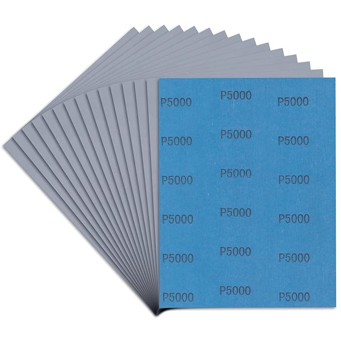 Buy LCubro Sandpaper 5000 Grit, Wet Dry Sanding Sheets, High