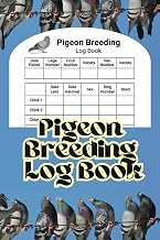 Pigeon Breeding Log Book: Bird Breeding Notebook Organizer With Data Tracker for 10 Chicks Perfect for Pigeon Breeders and Racing 6 by 9 Inches