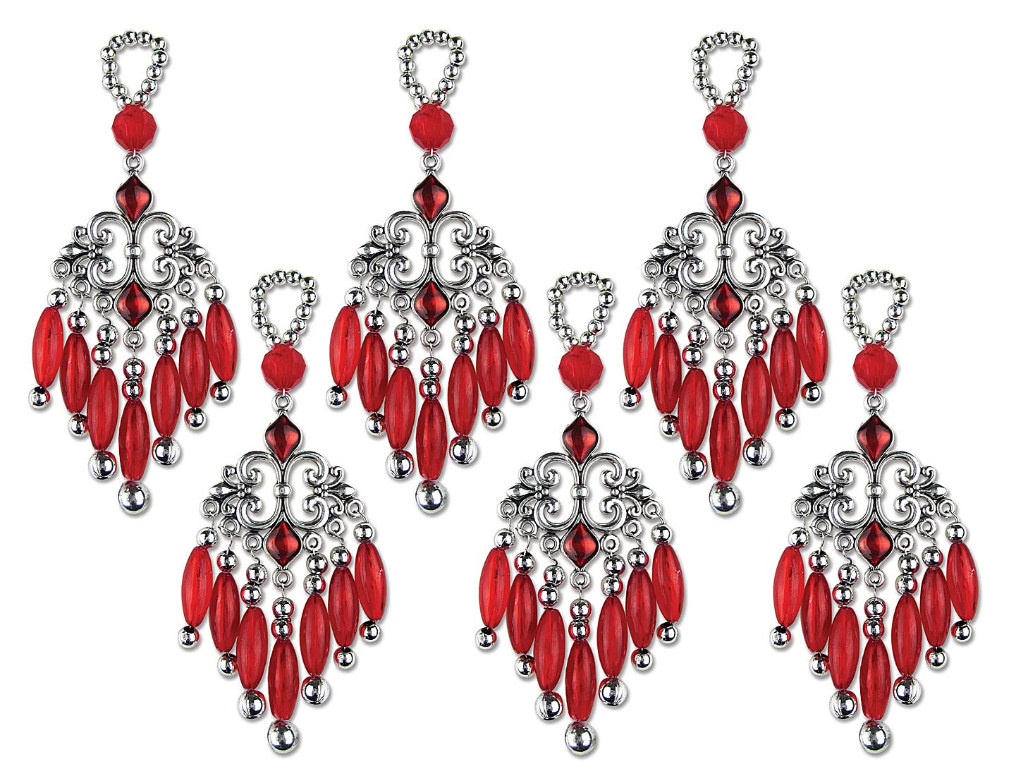 Design Works Crafts Ruby Drops Beaded Ornaments