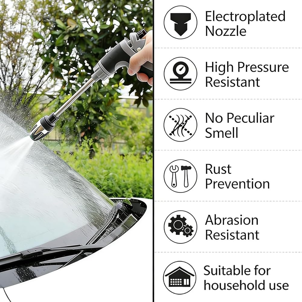 Aquoxis Pressure Washer Nozzle Multi-Use Cleaning Tool with Convenient Setup Universal Fit for Garden Hoses Ideal for Outdoor Household Car and Yard Daily Cleaning — view 4