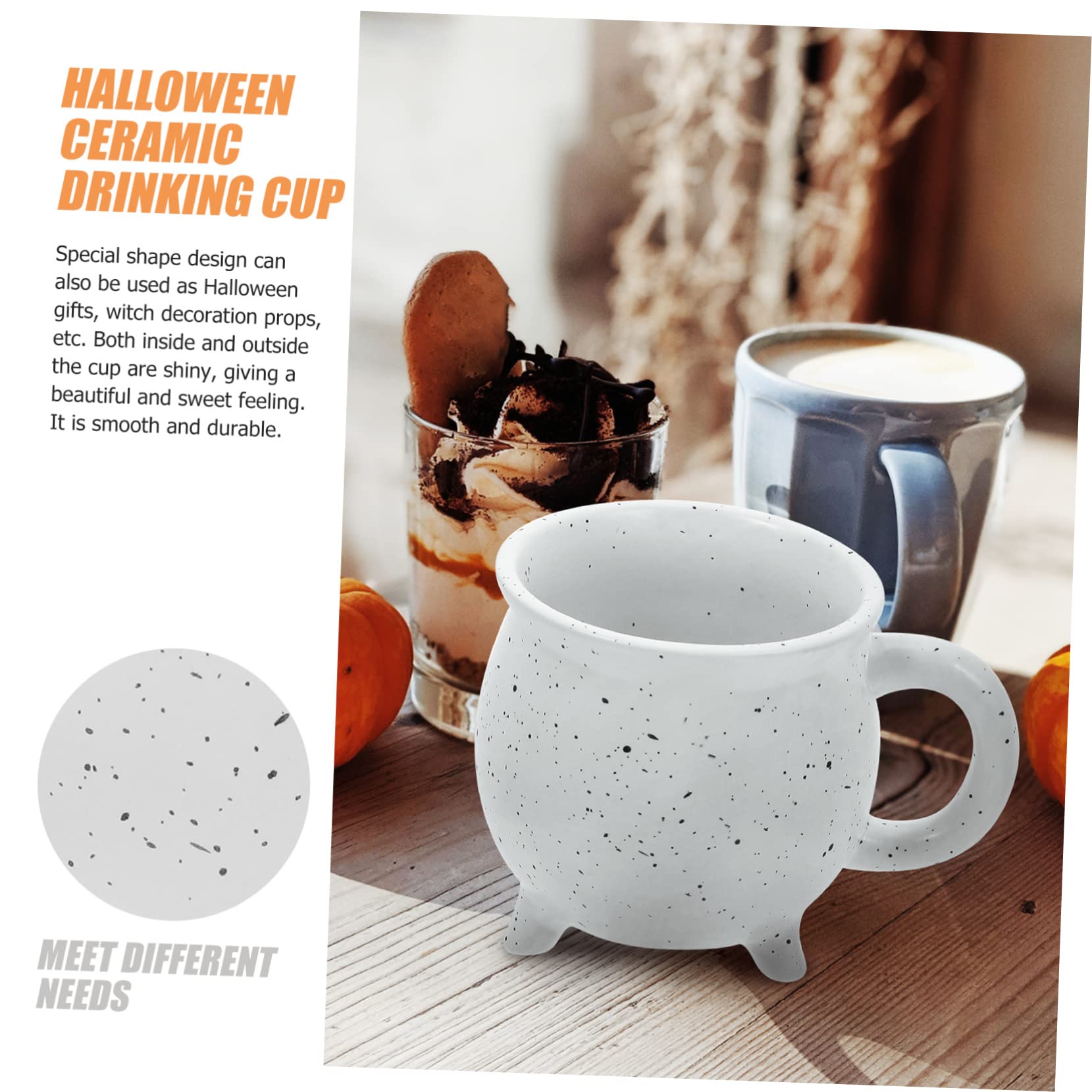 TOPBATHY 3 Tazze A Forma Di Calderone Per Caffè Tè Halloween Tazze Decorative Per La Famiglia E Gli Amici