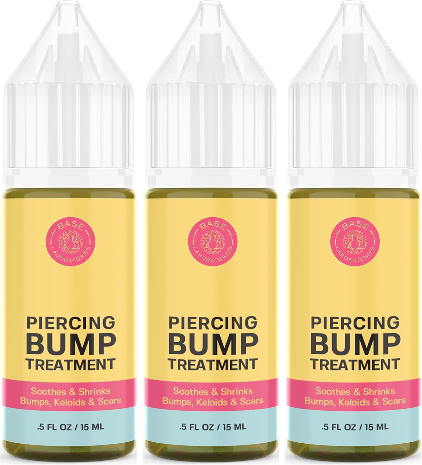 Base Labs 3Pack Keloid Bump Removal & Piercing Bump Treatment Shrinking Drops