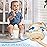 Orzbow Portable Travel Potty Seat for Toddlers with Splash Guard, Foldable Potty Training Toilet for Boys & Girls, On The Go Kids Car Potty, Includes Free Travel Bag and Disposable Potty Liners, Khaki