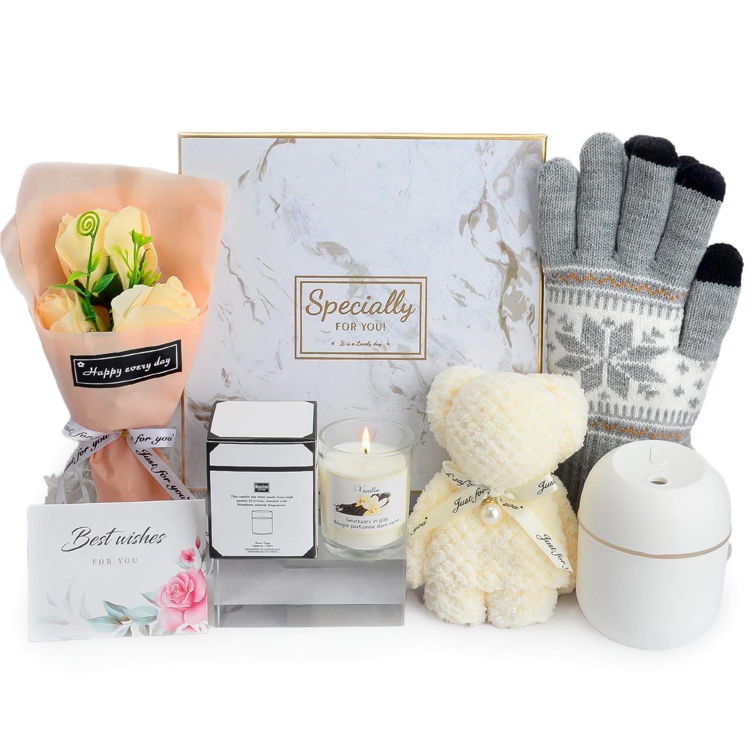 Regalo di Babbo Natale segreto per le donne, portacandele in vetro per