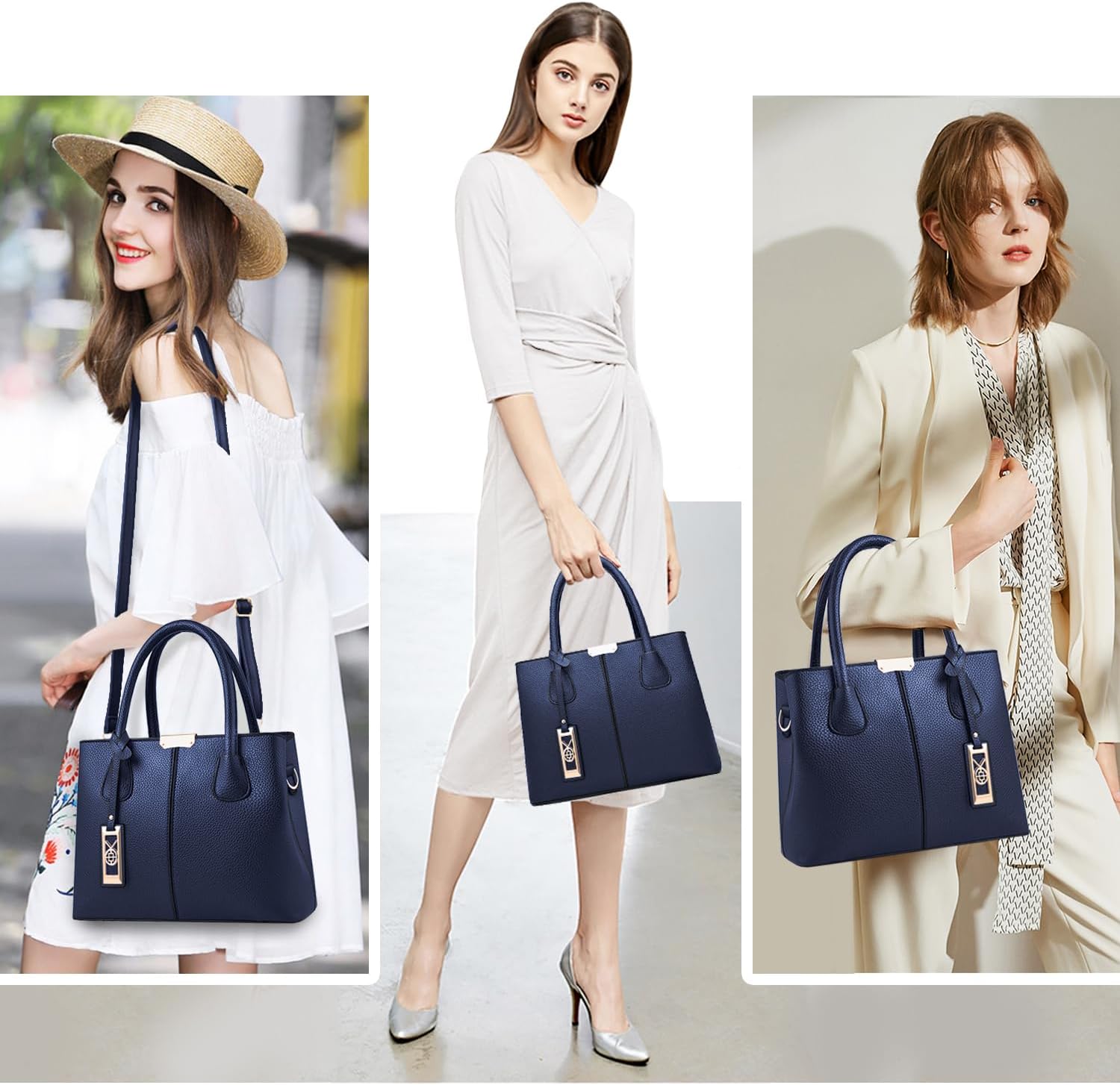 CHICAROUSAL Purses and Handbags for Women Leather Crossbody Bags Women's Tote Shoulder Bag - Image 2