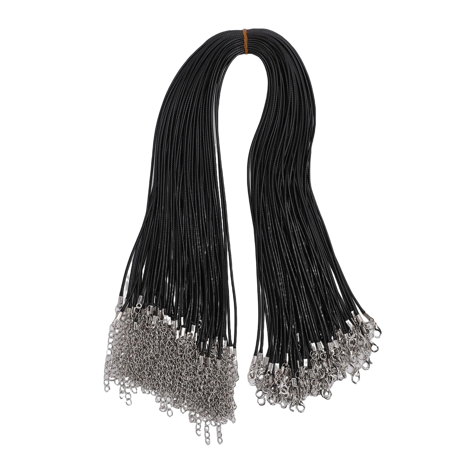 Cadena de collar de 50 cm y cordón de collar cómodo ajustable para pulseras colgantes
