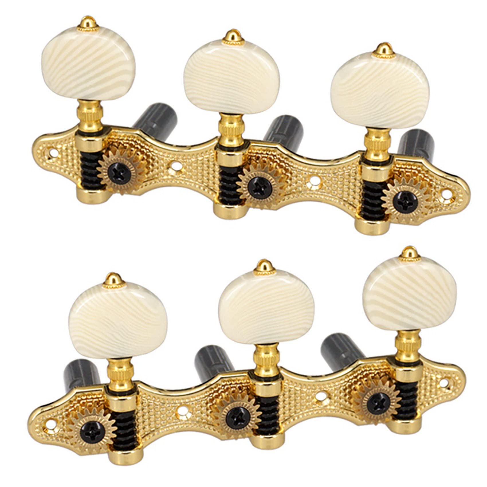 SUVIA 6X 1:18 Meccaniche per Chitarra Acustica Corde per Chitarra Piroli Accordatori Chiave 3L3R Accordatori per Chitarra Chiavi Accessori di Ricambio