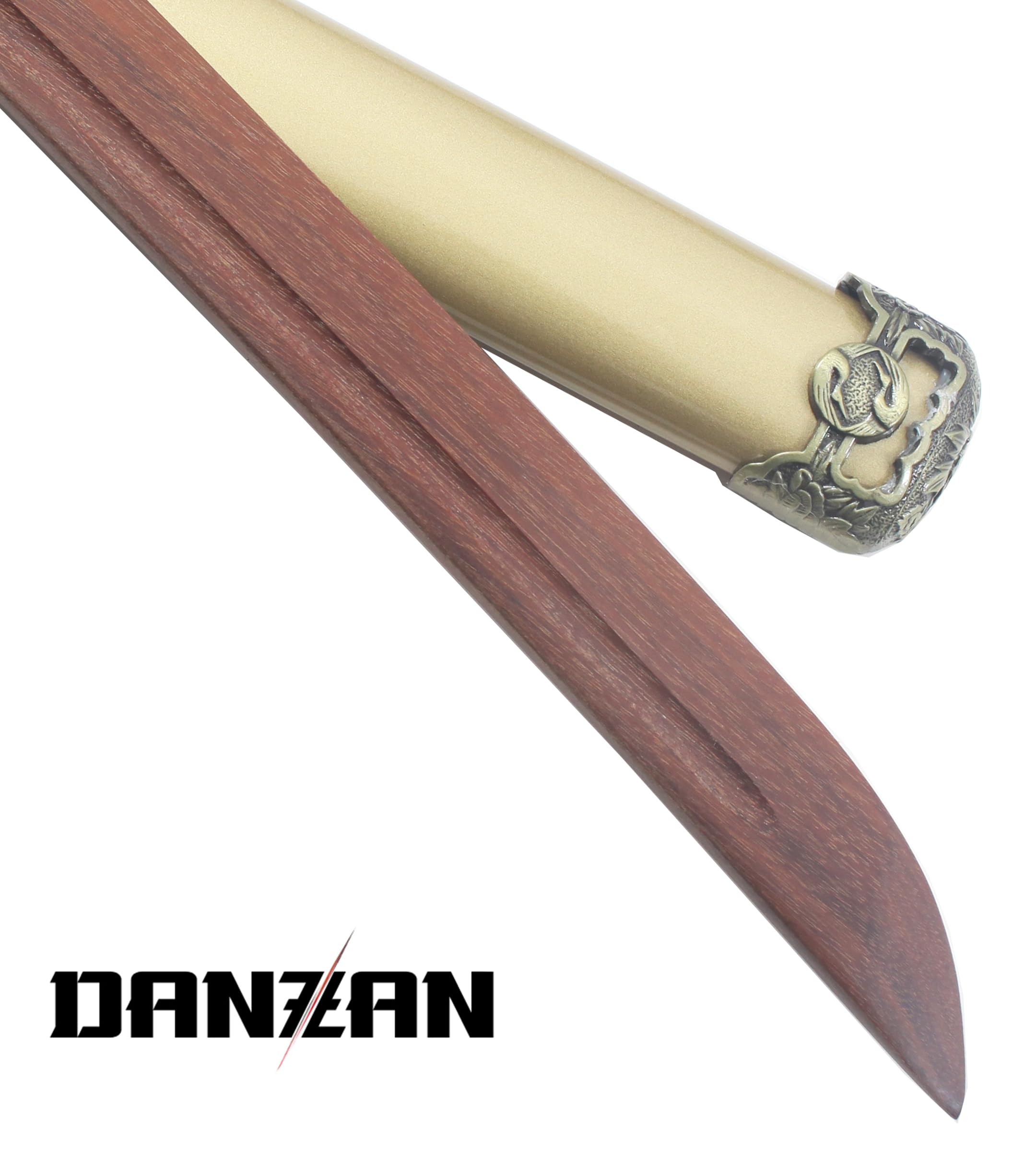 Danzan Katana Japonais en Bois Lame en Bois Sabre Epee Samourai Katana Hana - Lame Bois Wenge - DAN-WD-610-GR