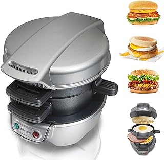 JUMEIYP Electric Breakfast Sandwich Maker, Waffle Cake Bread Donat Maker with Australian Plug and Touch Handle, for Home &...