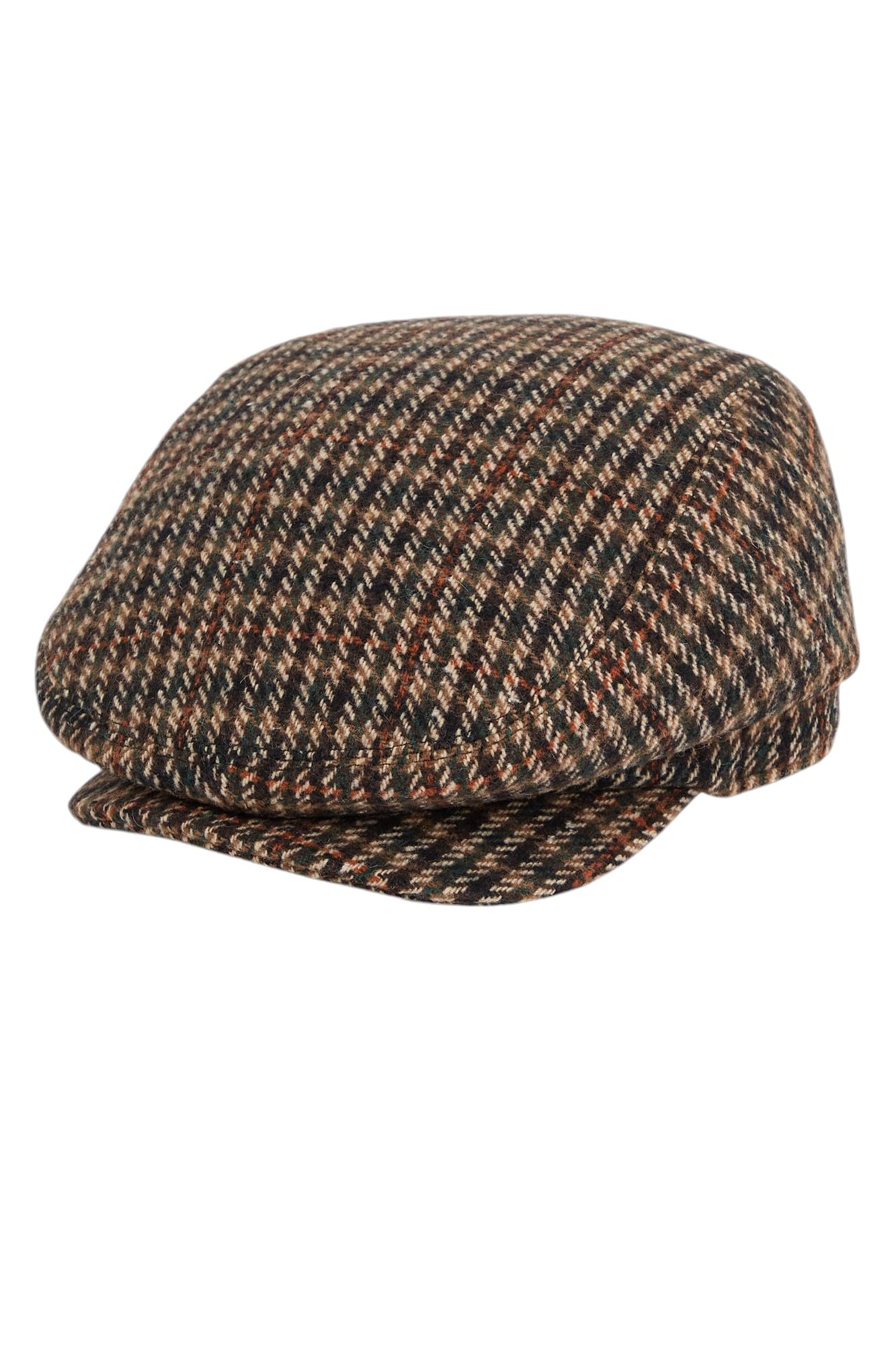 King Louie Damen Schiebermütze mit Wolle-Anteil Check Cap Peaky