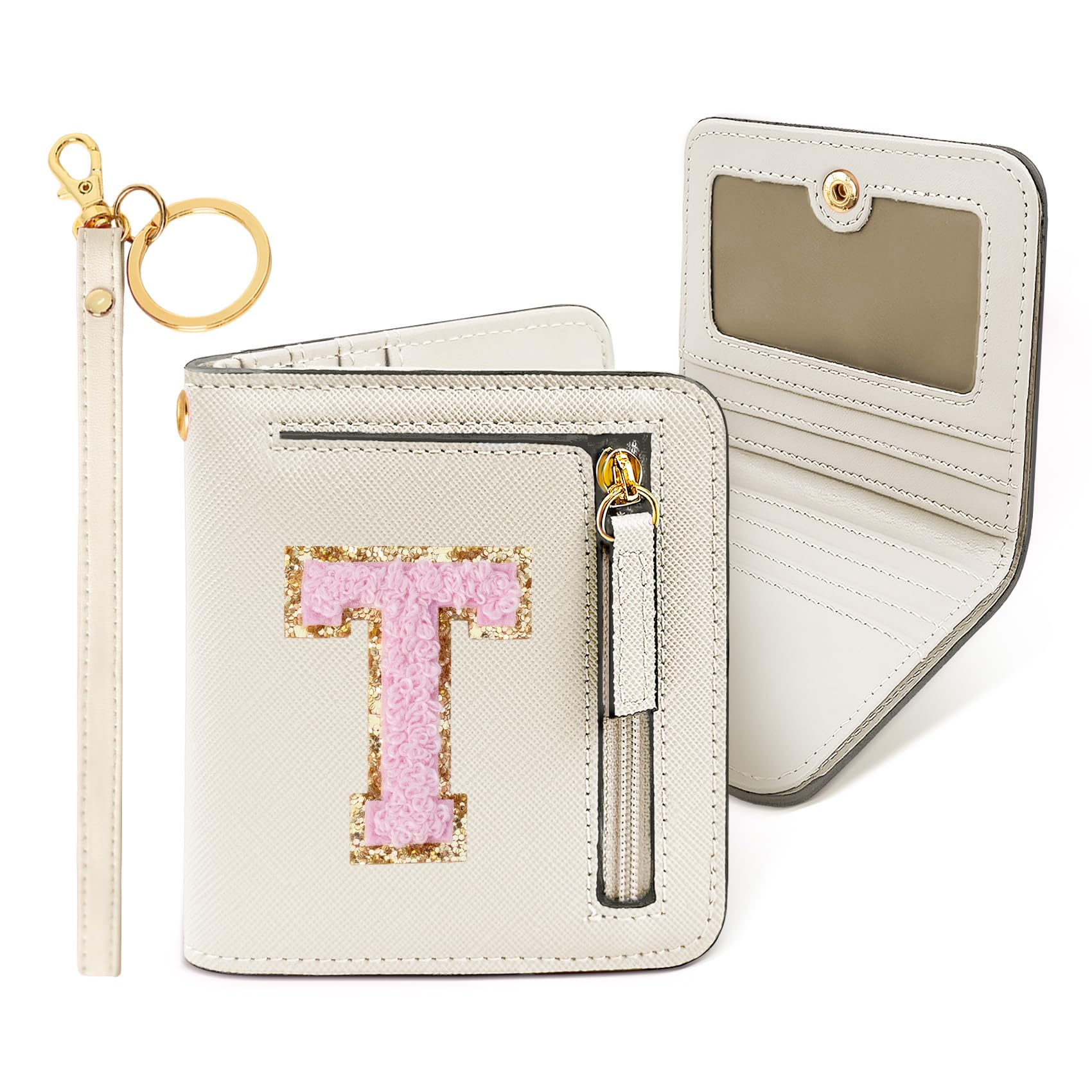 COSHAYSOO Preppy Wallet Gifts for Teen Girls Women Small Wallet RFID Bifold PU Leather Christmas Valentines Easter Mothers Fathers Day Nurse