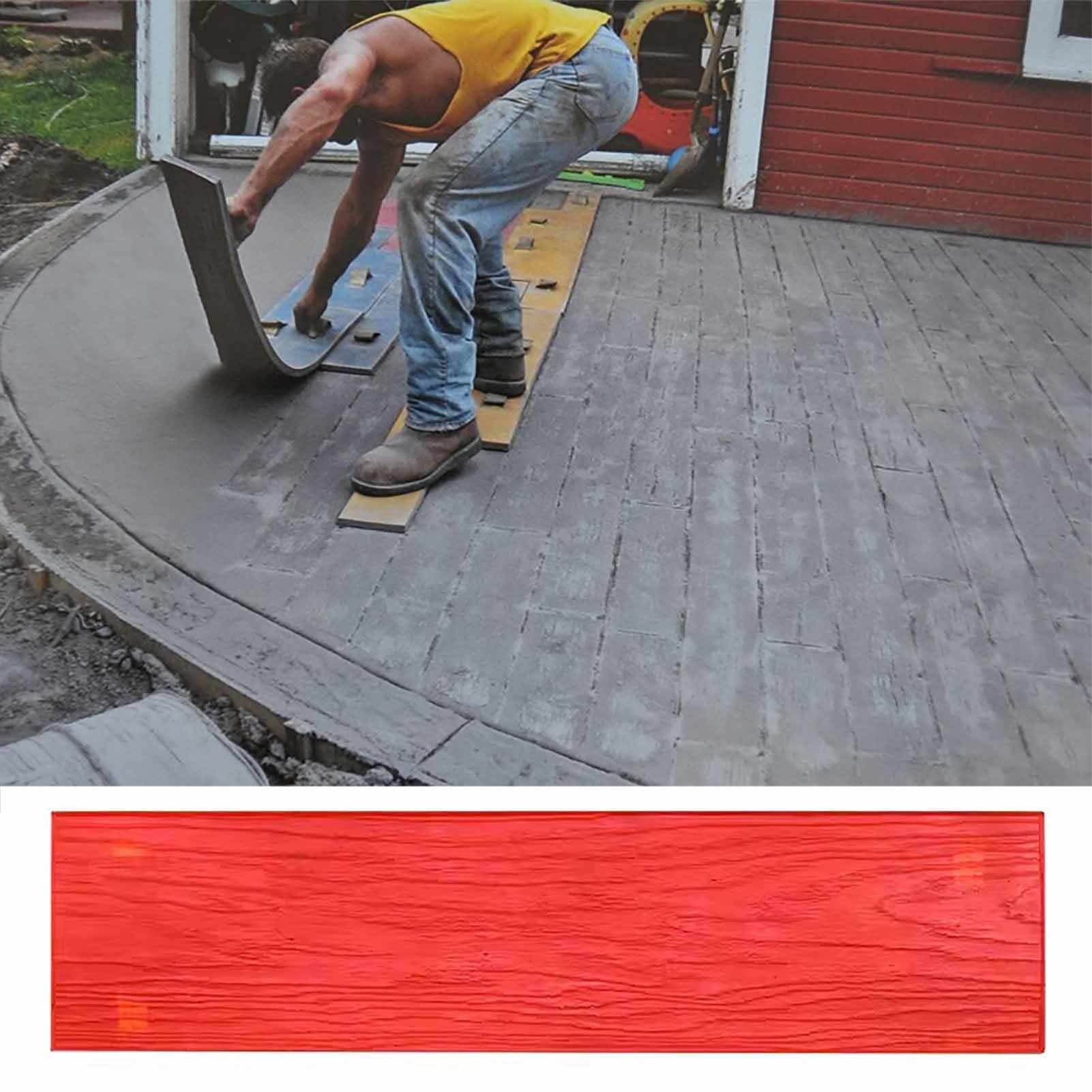 Forma do stempli betonowych, 3 szt., 122 x 30 cm, mata z nadrukiem, poliuretanowa, na chodniki, podjazdy, patio