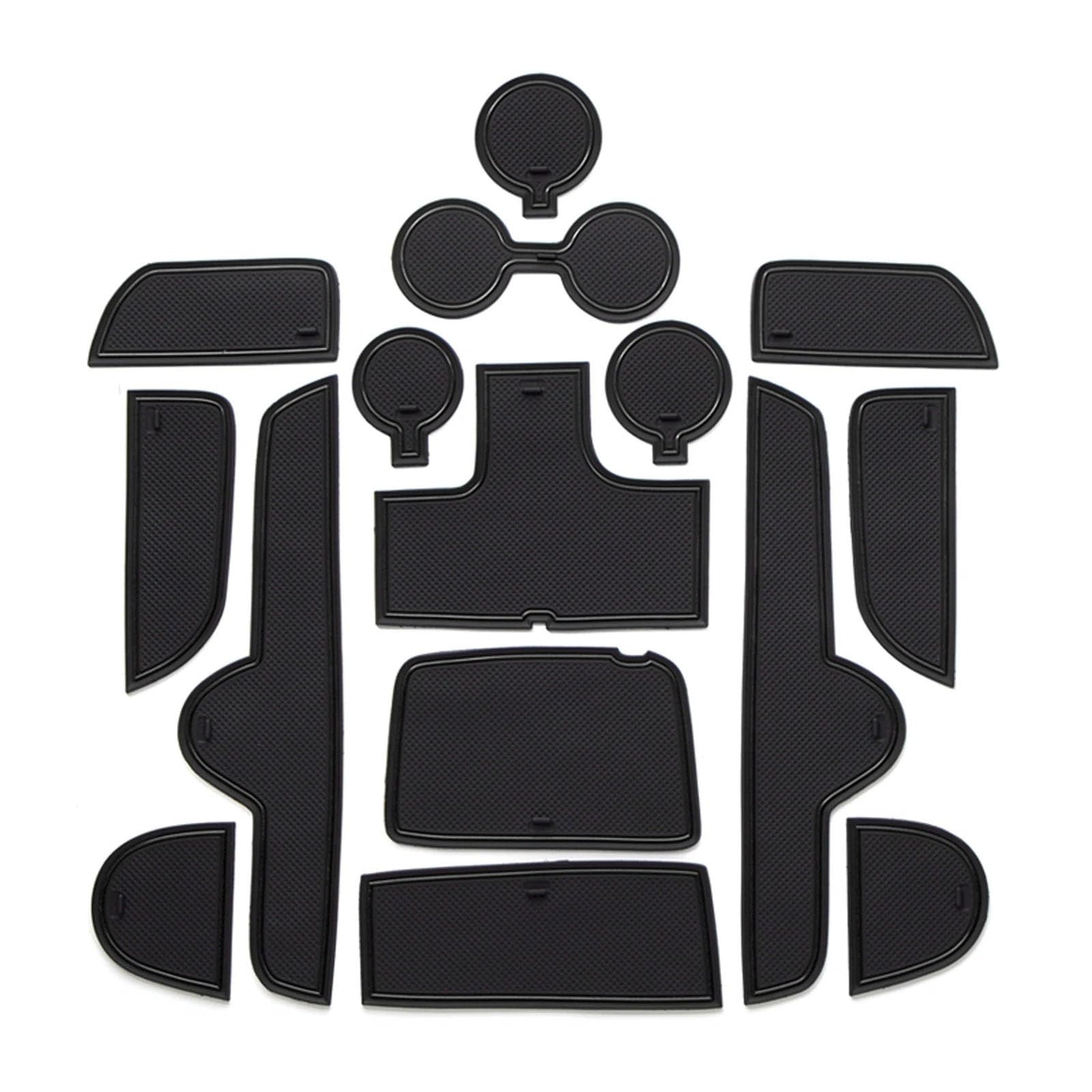 ahhccne Rubber Mats for Centre Console for KIA K3/Forte/Cerato 2019+, LHD Rubber Mats for Centre Console