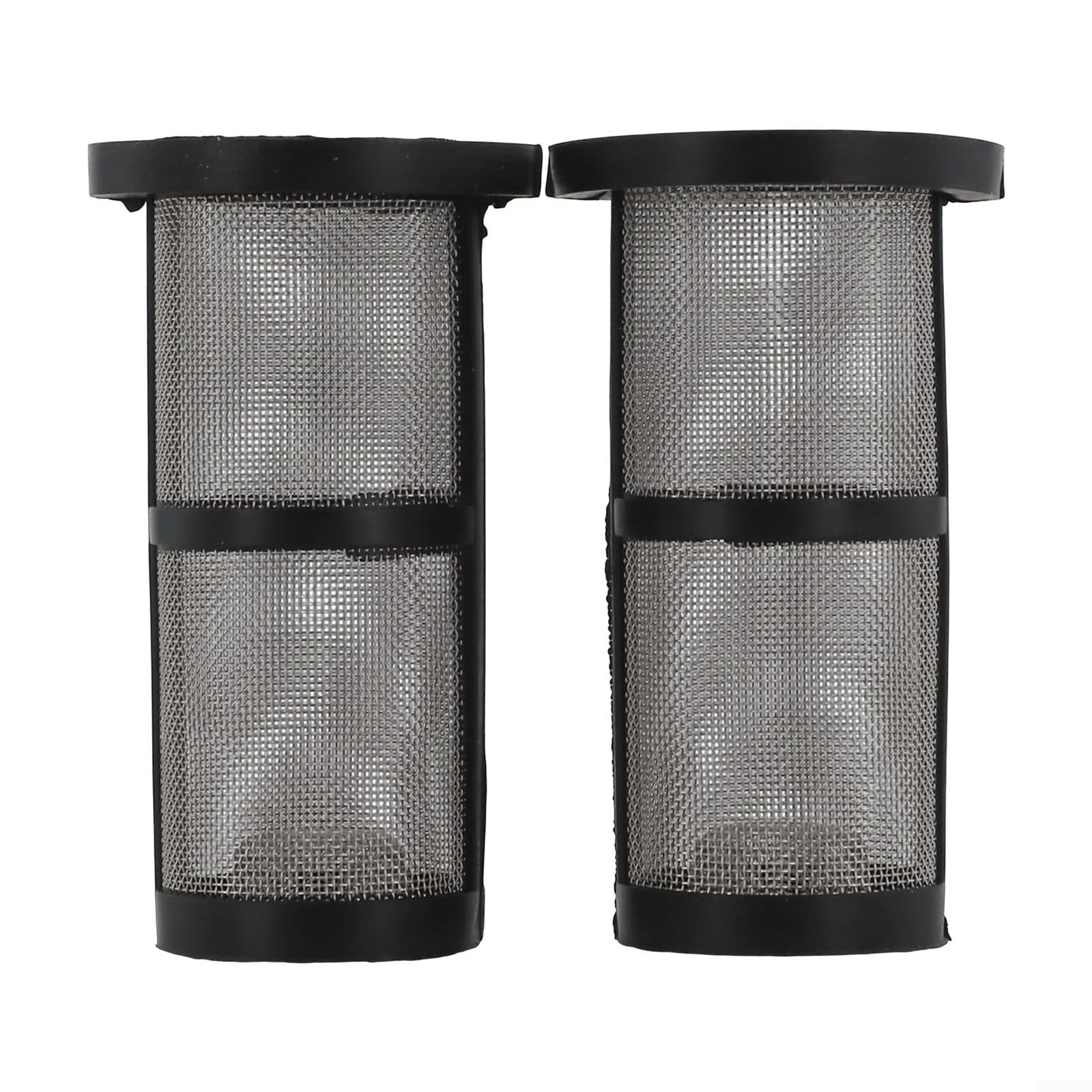 2 Pack Pool Cleaner Replacement Filter 48222 for Automatic Vacuum Parts Plastic Inline Screen Debris Trap Easy Install Black Accessories for Swimming Pool Maintenance Cleanin