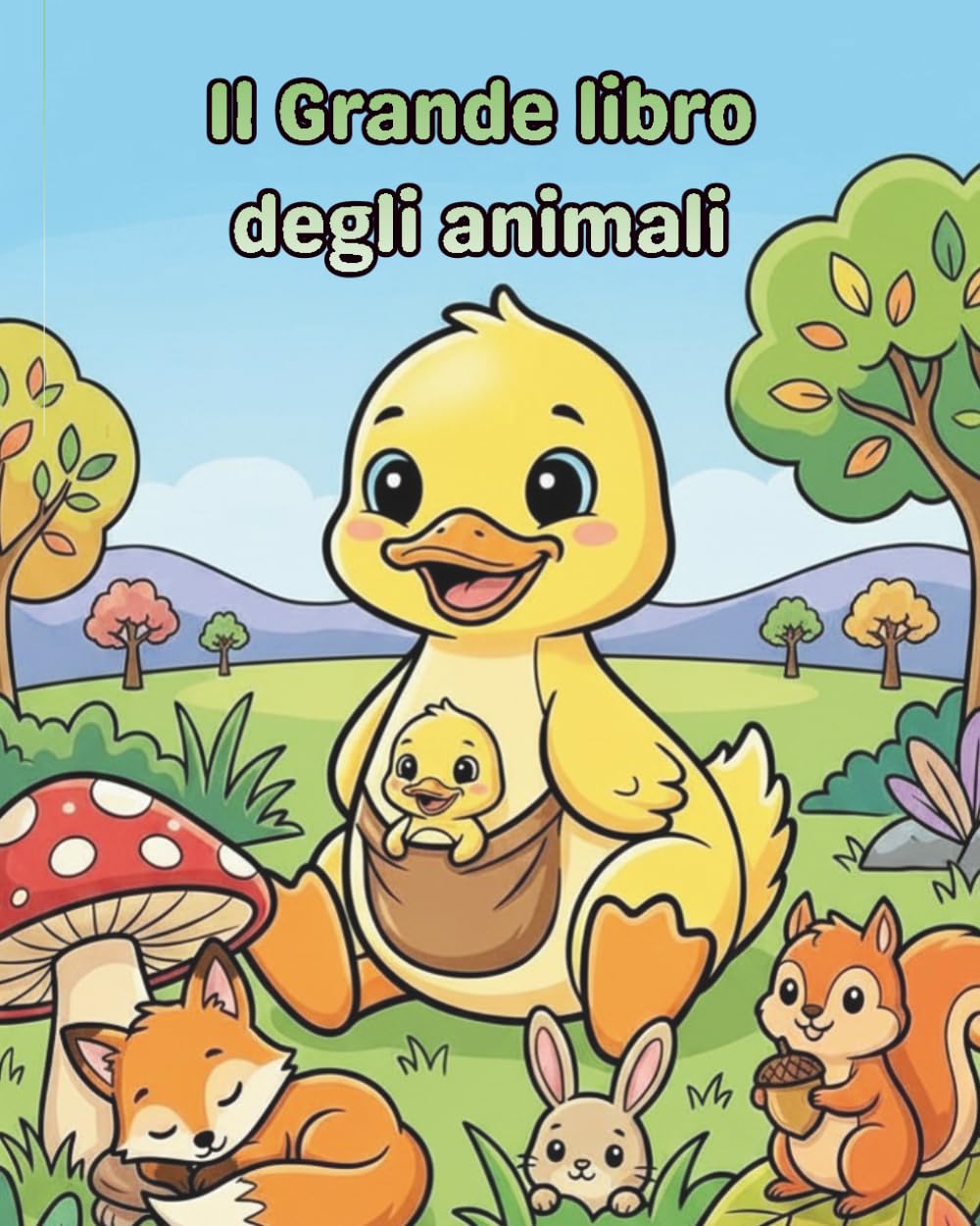 Il Grande libro degli animali: Teneri cuccioli da colorare