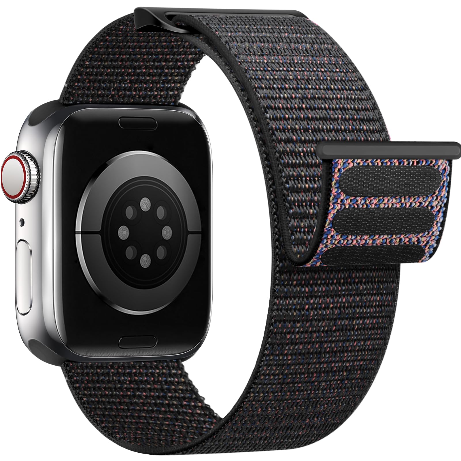Yoohoo Nylon Cinturino Compatibile con cinturino Apple Watch 38mm 40mm 41mm 42mm(Series 10) uomo donna, cinturino sportivo regolabile per iWatch Serie 10 9 8 7 6 5 4 3 2 1 SE SE2 Ultra Ultra2