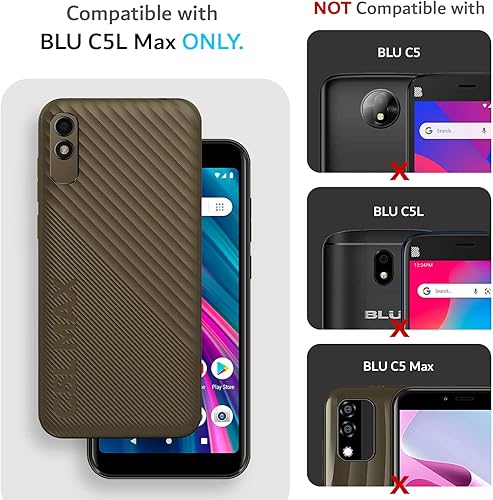 Miniatura 2 de TUDIA LINNGrip Slim Grip - Funda de teléfono diseñada para BLU C5L Max, LINNGrip a prueba de golpes, ligera, antideslizante, suave, TPU ultra