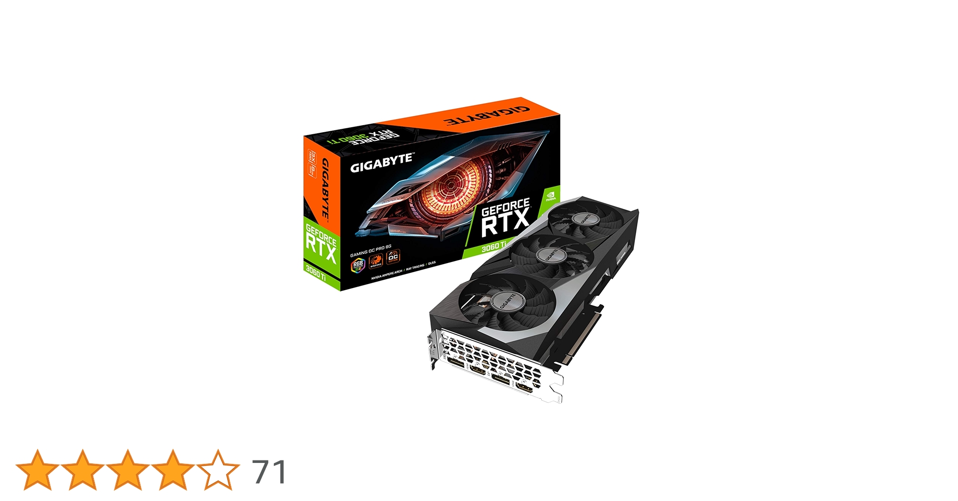ヒエップさん専用出品ギガバイトRTX™ 3060 Ti GAMING OC PR GIGABYTE Placa de vídeo GeForce RTX 3060 Ti Gaming OC PRO 8G