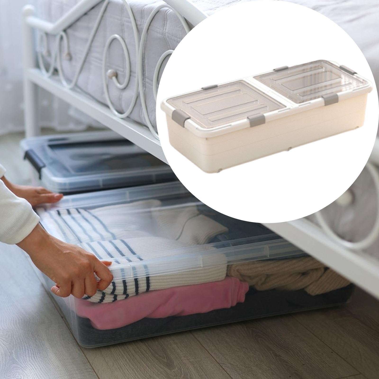 Organizer Scorrevole Per Scarpe E Vestiti Con Ruote | ruote silenziose, per scarpe e vestiti, facile accesso, design scorrevole
