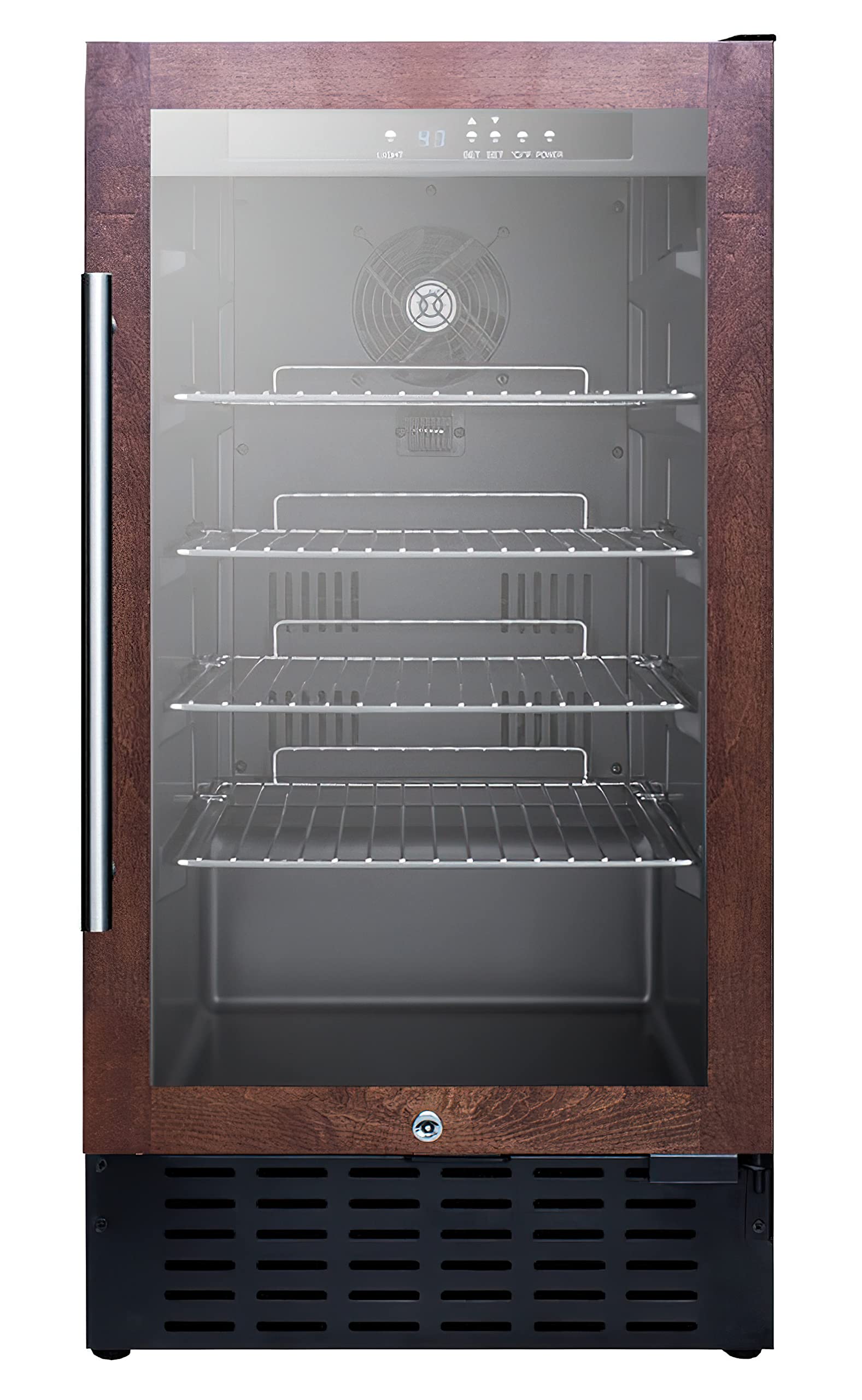 Summit Appliance Scr1841bpnr P18 Wide Built-In Beverage Center (Panel Not Included); Digital Display; 2.7 Cu.Ft. Capacity, LED Lighting; Automatic Defrost; Fully Finished Black Cabinet on Fridge.com - View 1