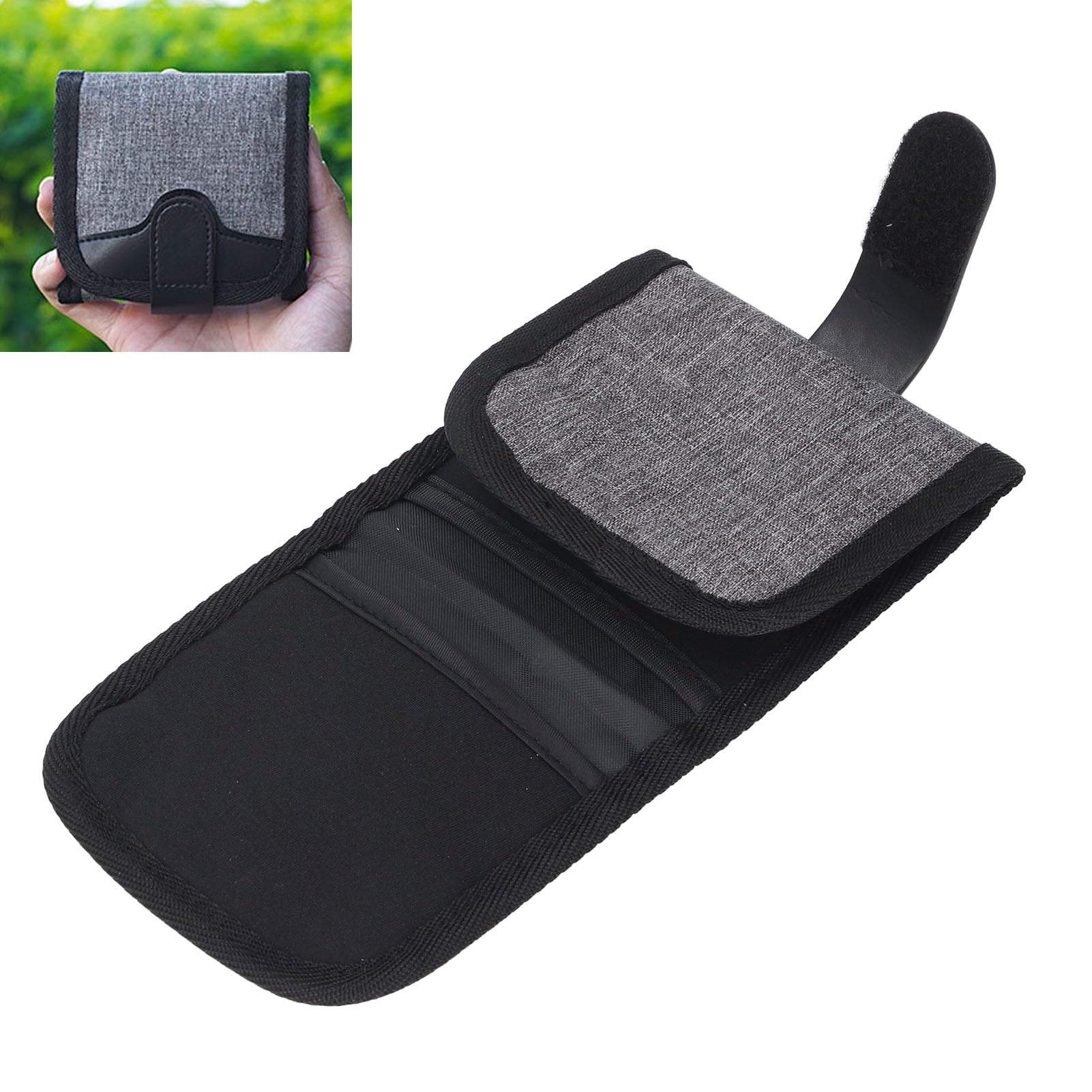 Compact Waterproof Filter Holder Bag for UV CPL ND Filters, Dustproof Pouch with Shockproof for 3 Filters ?72mm, for Outdoor Photography